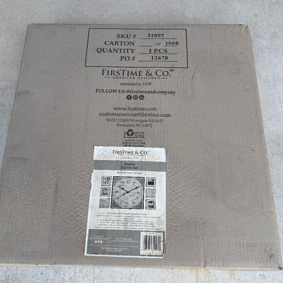 NEW Firstime Clock Shiplap Gallery Set - Picture 5 of 6